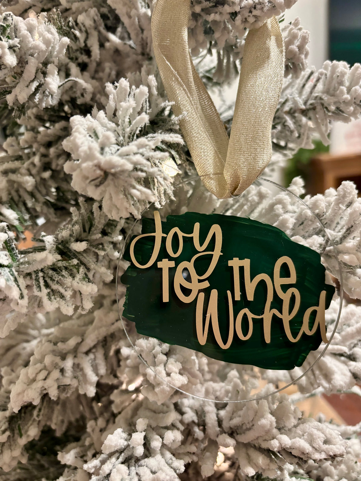 Joy to the World Acrylic Ornament